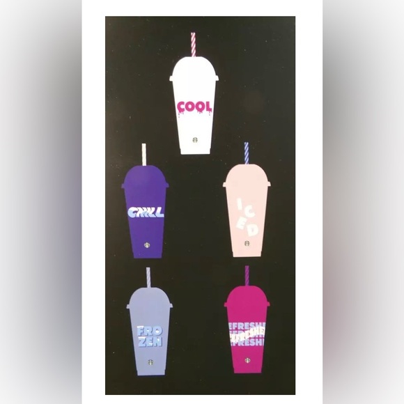 Set of 5 Starbucks Summer 2024 Dome Lid Reusable Cold Cups 24oz Each 🆕 - Picture 3 of 7